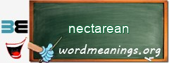 WordMeaning blackboard for nectarean